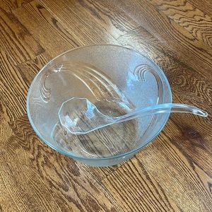 Punch bowl and ladle